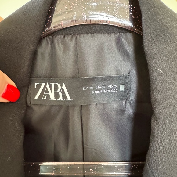 Black oversized Zara blazer size xs - Picture 6 of 6